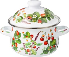 Кастрюля Agness эмалированная Berry Tea Объем: 1,5 л