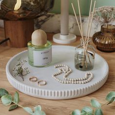 Поднос MUSKO HOME MU-261-GL-9 бетон,белый