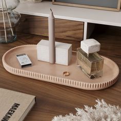 Поднос MUSKO HOME MU-264-GL-6 бетон,розовый