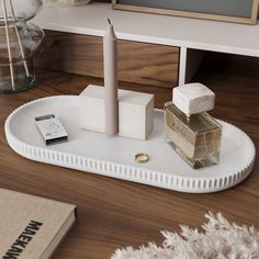 Поднос MUSKO HOME MU-264-GL-9 бетон,белый