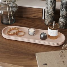 Поднос MUSKO HOME MU-282-MT-6 бетон,розовый