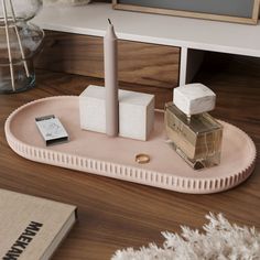 Поднос MUSKO HOME MU-264-MT-6 бетон,розовый