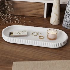 Поднос MUSKO HOME MU-279-GL-9 бетон,белый