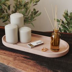 Поднос MUSKO HOME MU-218-MT-6 бетон,розовый