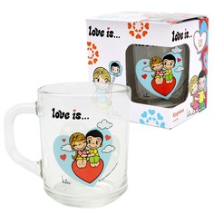 Кружка ND Play Love is Модерн в подарочной упаковке, 230 мл, стекло