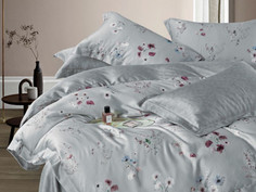 Постельное белье из тенсела Asabella 2120-6 4 нав. евро серый