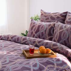 Постельное белье Cleo Art Color семейное с двумя пододеяльниками 145х215 см