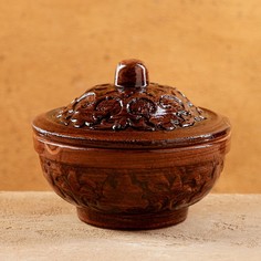 Сахарница Шафран Риштанская керамика Акташ 9925410 250 мл Shafran
