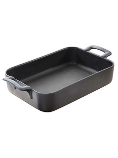 Форма для запекания Revol Belle Cuisin с ручками керамическая 16x10 см черный Револ
