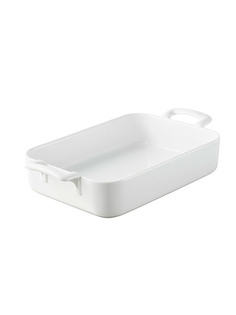 Форма для запекания прямоугольная Revol Belle Cuisin с ручками фарфоровая 45x16 см белый Револ