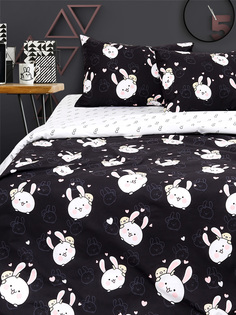 Постельное белье Uniqcute из поплина евро спальное наволочки 50х70 см 71285