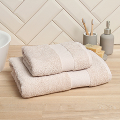 Полотенце махровое LoveLife Turkish cotton Нежность 50x90 см бежевый 100% хлопок 450 грм2