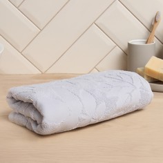 Полотенце махровое жаккардовое LoveLife Cotton ARMENIA Leaves 70х130 смсерый хлопок