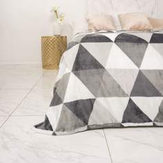 Плед микрофибра Casa Conforte Kamelia 200x220 Прага серый