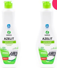 Чистящий крем для кухни и ванной комнаты Azelit Анти-Налет, 2 шт х 500 мл Grass