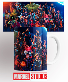 Кружка с принтом Marvel Марвел No Brand