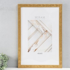 Фоторамка пластик MIRAM 40х60 см, 651618 золото пластиковый экран