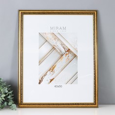 Фоторамка МИРАМ пластик 40х50 см золото Miram