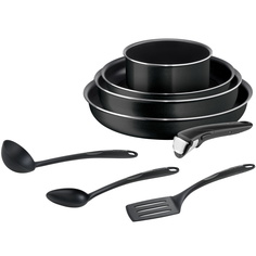 Набор посуды со съемной ручкой Tefal Ingenio Black 04238850, антипригарное покрытие
