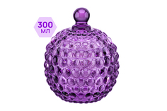 Горшочек для меда Elan Gallery Пузырьки фиолетовый 300 мл 11х11х13,5 см