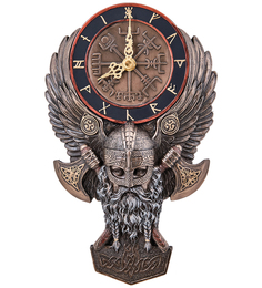 Статуэтка-часы Veronese Викинг - секиры Вегвизир WS-1244