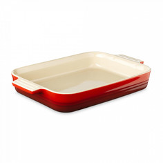 Блюдо для запекания Classic LE CREUSET Cerise 32 х 24 см керамика красный