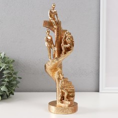 Сувенир полистоун Карьерная лестница 95х95х305 см No Brand