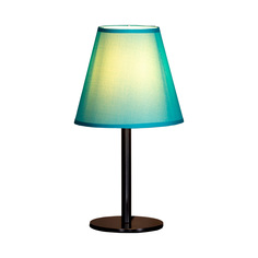 Настольная лампа Maesta Черный абажур бирюзовый MA-40428-BK+T E14 15 Вт