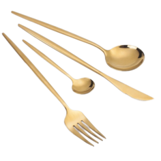 Набор столовых приборов Homium Spoon золото 4 шт