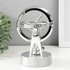 Маятник пластик Пирамида серебро от USB 105х125х19 см No Brand