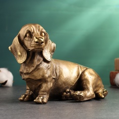 Фигура Хорошие сувениры Такса 155х19х115см бронза