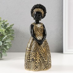 Сувенир полистоун Малышка из Африки с повязкой 95х77х215 см No Brand