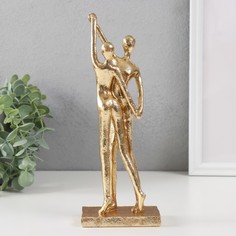 Сувенир полистоун Двое верность золото 255х95х55 см No Brand