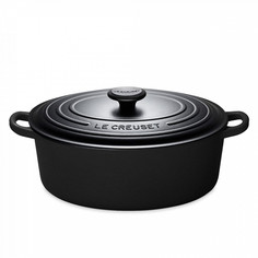Утятница с крышкой LE CREUSET Matte Black 29 см чугун черный