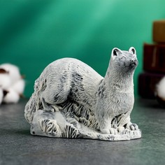Фигура Сувениры из мраморной крошки Соболь 8см