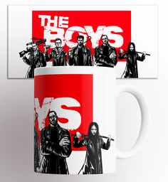 Кружка с принтом пацаны the boys 330 мл No Brand
