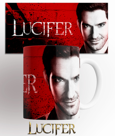 Кружка с принтом люцифер lucifer 330 мл No Brand