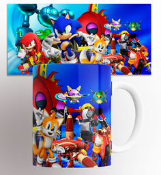 Кружка с принтом соник sonic 330 мл No Brand