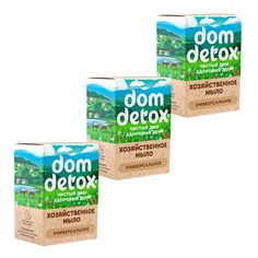 Мыло хозяйственное Дом Природы универсальное Domdetox, 3 шт х 250 г