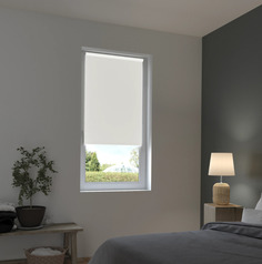 Штора рулонная блэкаут Inspire Santos 40x160 см белая White