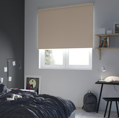 Штора рулонная блэкаут Inspire Belem 60x160 см коричневая Moon 4