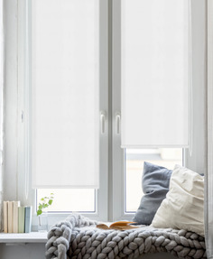 Штора рулонная Inspire Шантунг 40x160 см белая