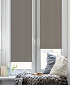 Штора рулонная Inspire Шантунг 55x160 см коричневая