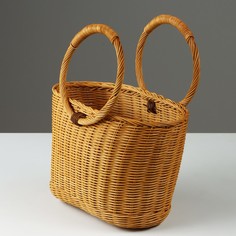 Корзина плетеная 26 х 16 х 18305 см ротанг No Brand