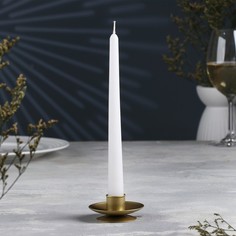 Подсвечник Лотос 9928315, золотой, 7х7х2,7 см No Brand