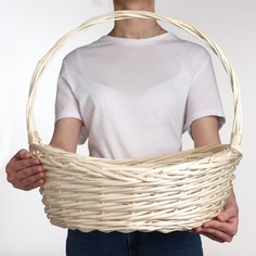 Корзина плетеная 45х37х17/46 см, лоза No Brand