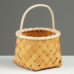 Корзина плетеная D16 x 12/22,5 см, секвойя No Brand