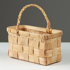 Корзина плетеная 23 x 12 x 13/25 см, секвойя No Brand