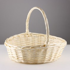 Корзина плетеная 45х33х12/35 см, лоза No Brand