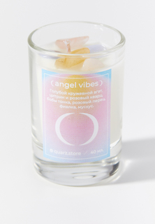 Свеча ароматическая Quarz ANGEL VIBES с кристаллами 40 мл
